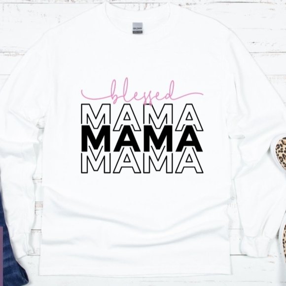 BRAND NEW • BLESSED MAMA PULL OVER SWEATSHIRT - Picture 1 of 1